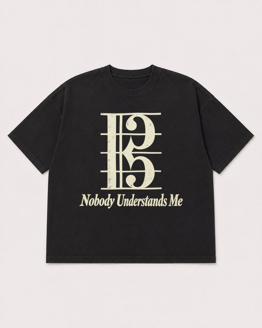 Mockup Boxy Heavyweight Tee Black product