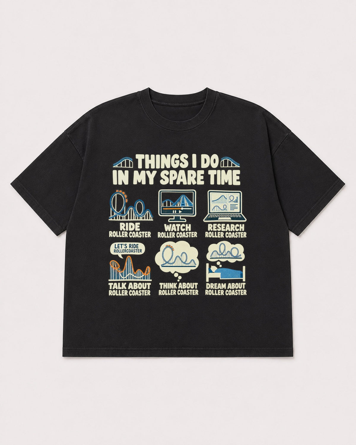 Mockup Boxy Heavyweight Tee Black product
