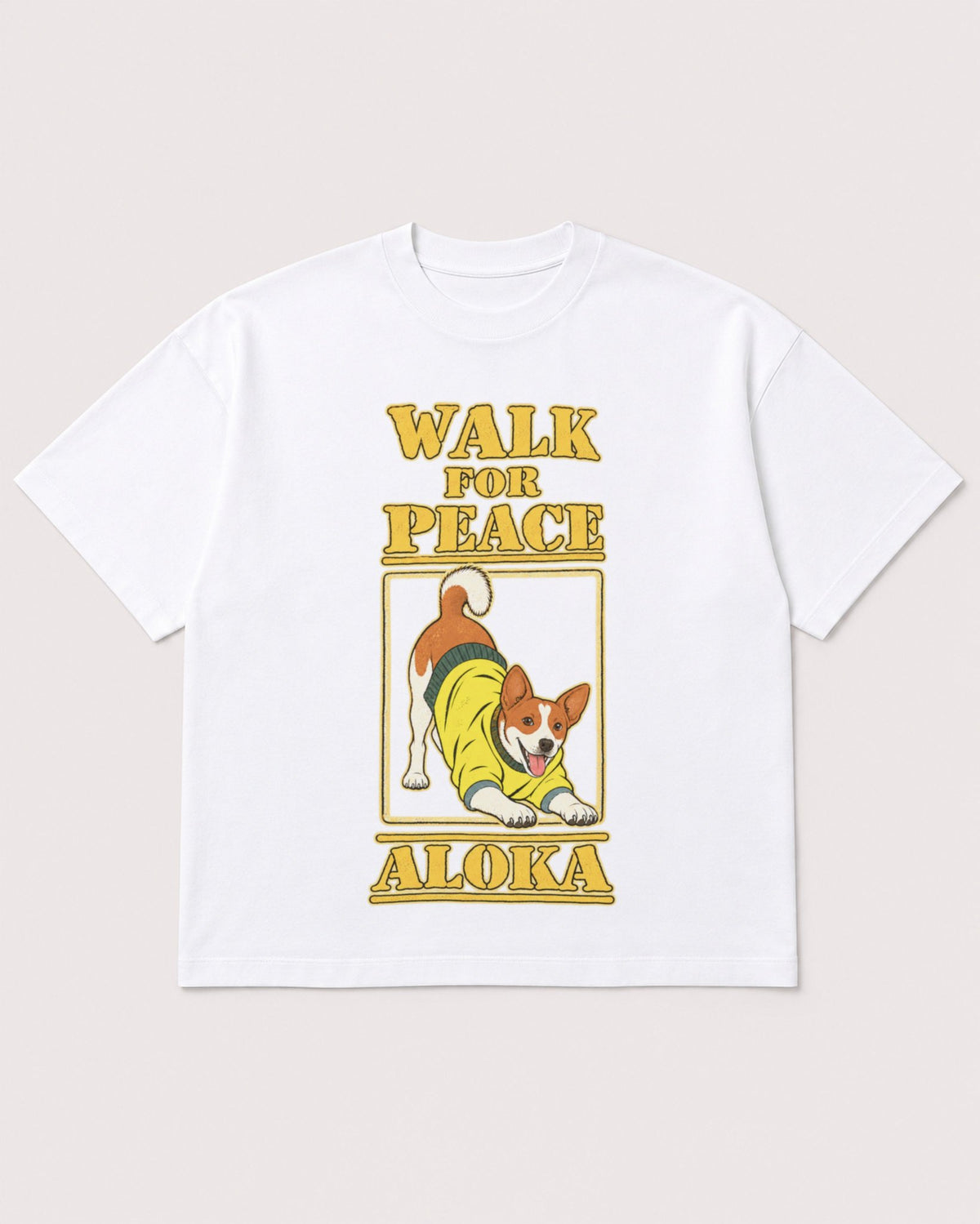 Mockup Boxy Heavyweight Tee White product