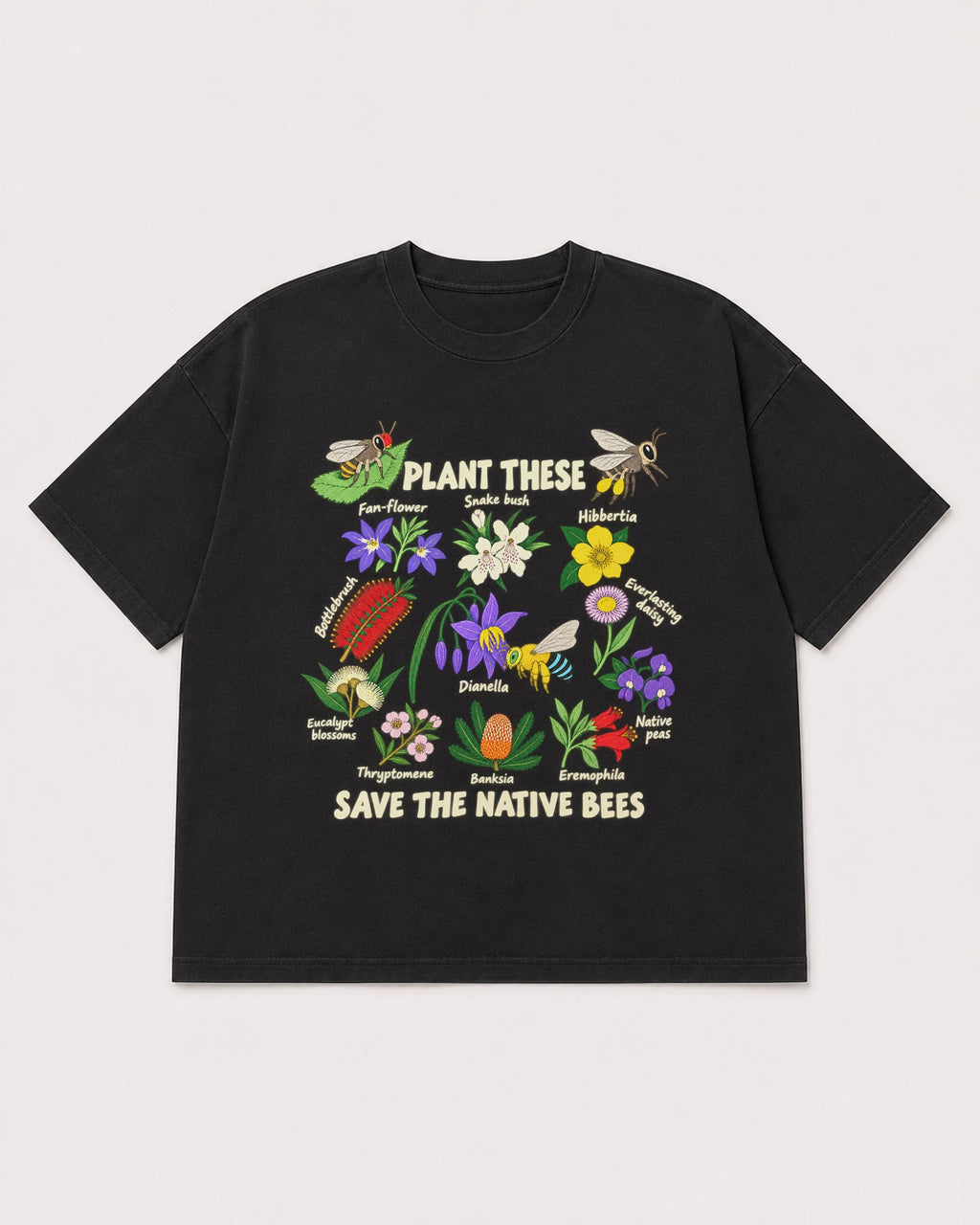 Mockup Boxy Heavyweight Tee Black product