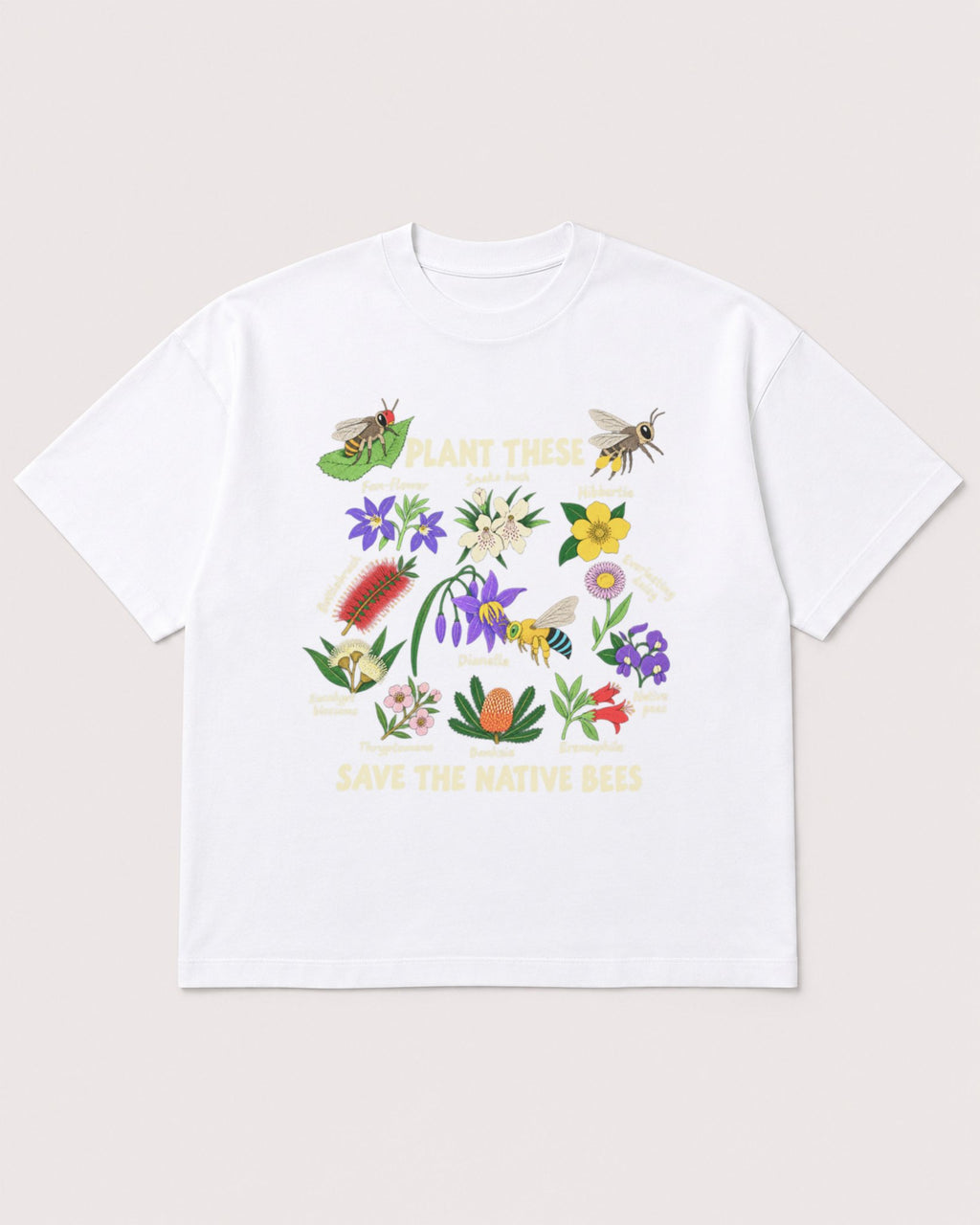 Mockup Boxy Heavyweight Tee White product