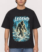 Mockup Boxy Heavyweight Tee Black male close-up 06
