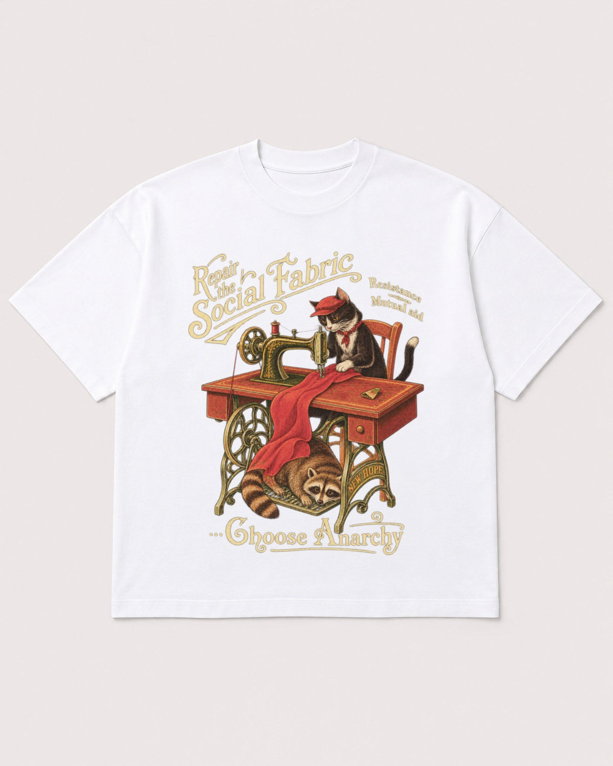 Mockup Boxy Heavyweight Tee White product