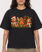 Mockup Boxy Heavyweight Tee Black female close-up 06