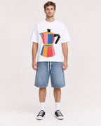 Mockup Boxy Heavyweight Tee White male full-body 08