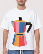 Mockup Boxy Heavyweight Tee White male close-up 08