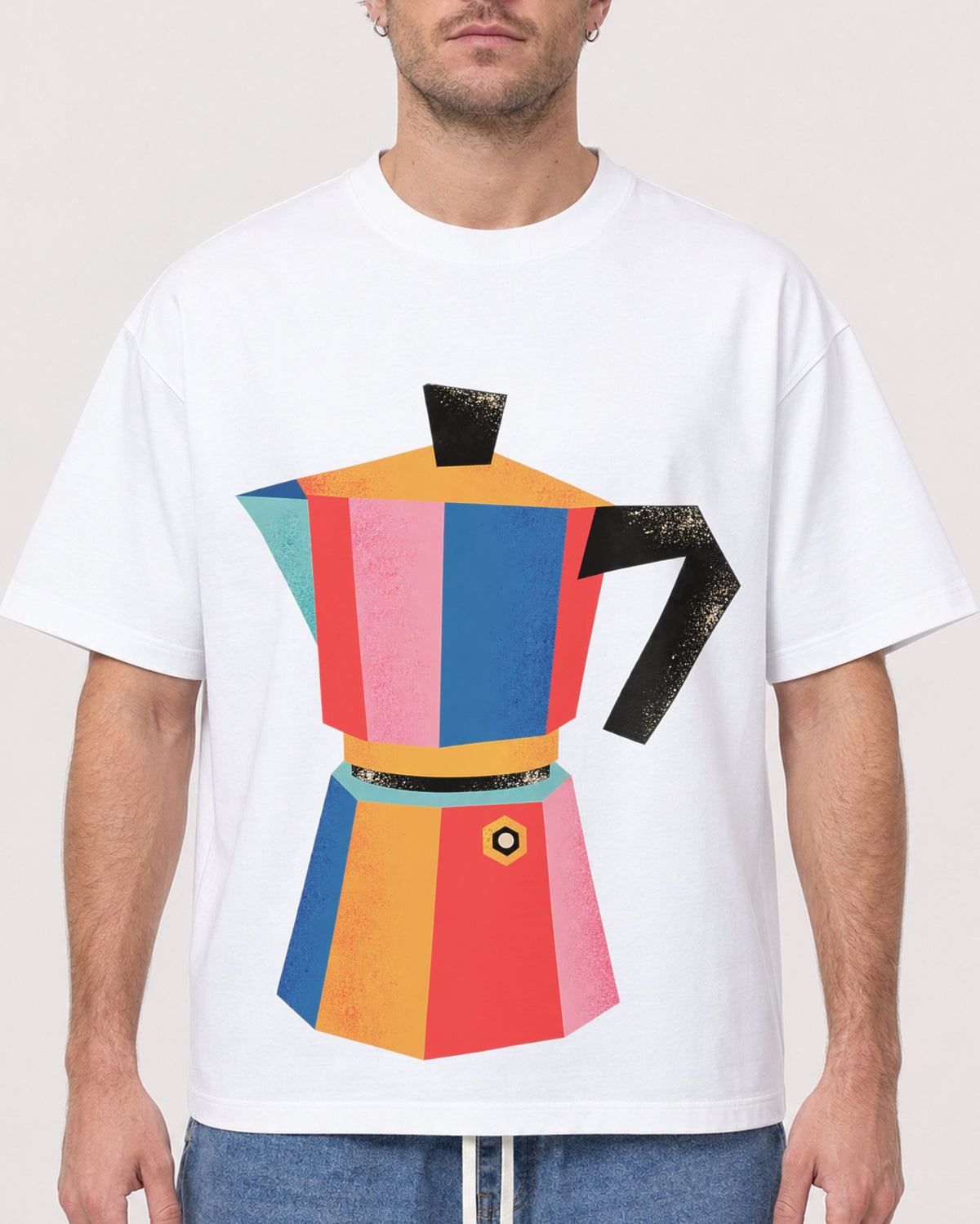 Mockup Boxy Heavyweight Tee White male close-up 08