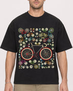 Mockup Boxy Heavyweight Tee Black male close-up 08