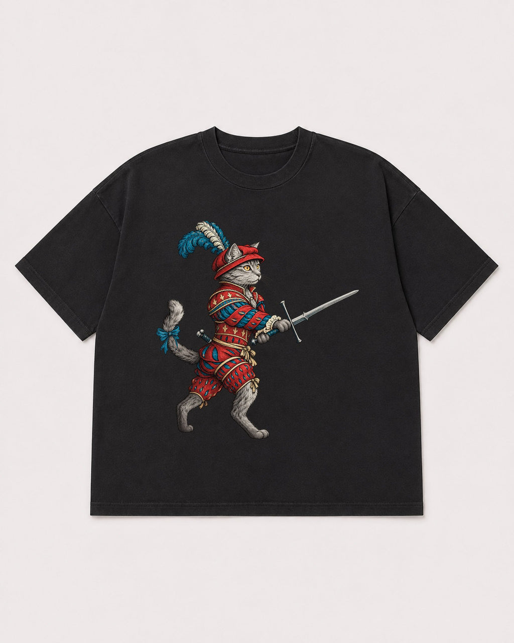 Mockup Boxy Heavyweight Tee Black product