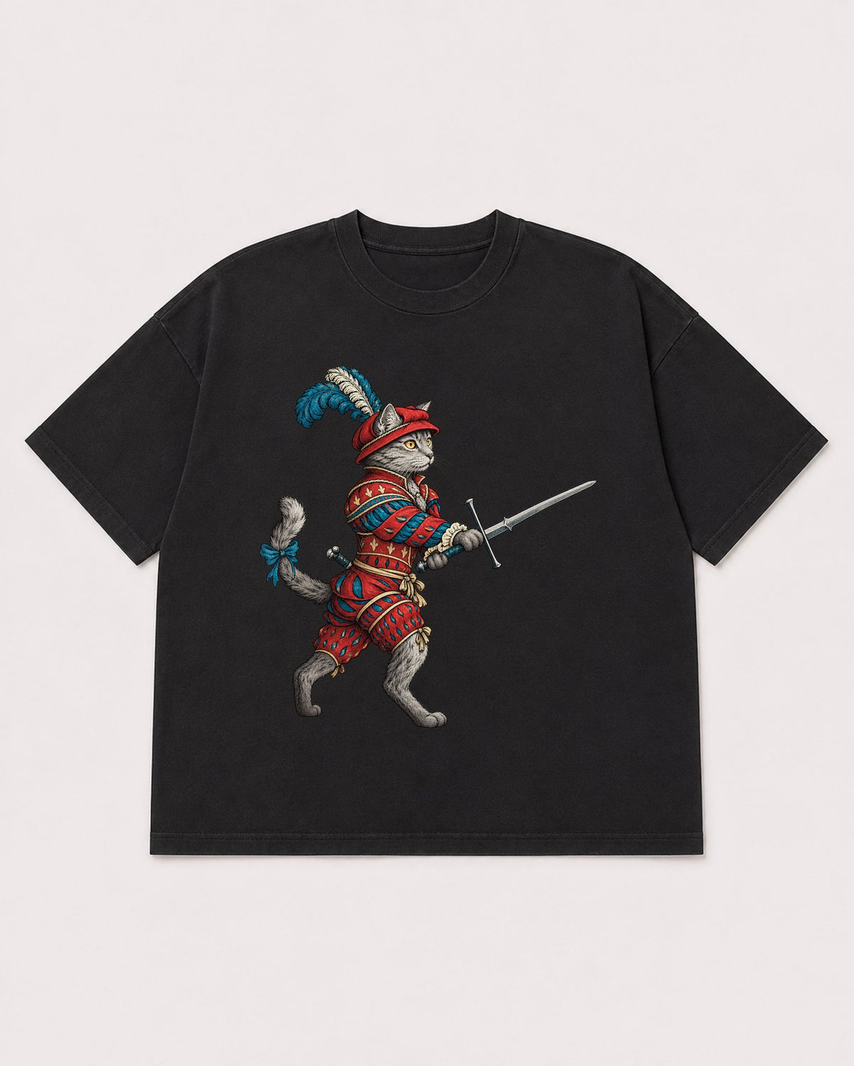 Mockup Boxy Heavyweight Tee Black product