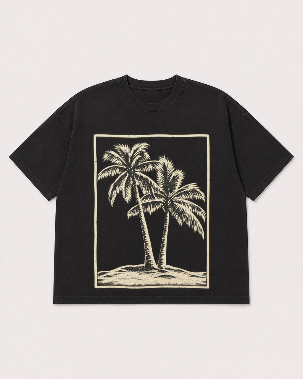 Mockup Boxy Heavyweight Tee Black product