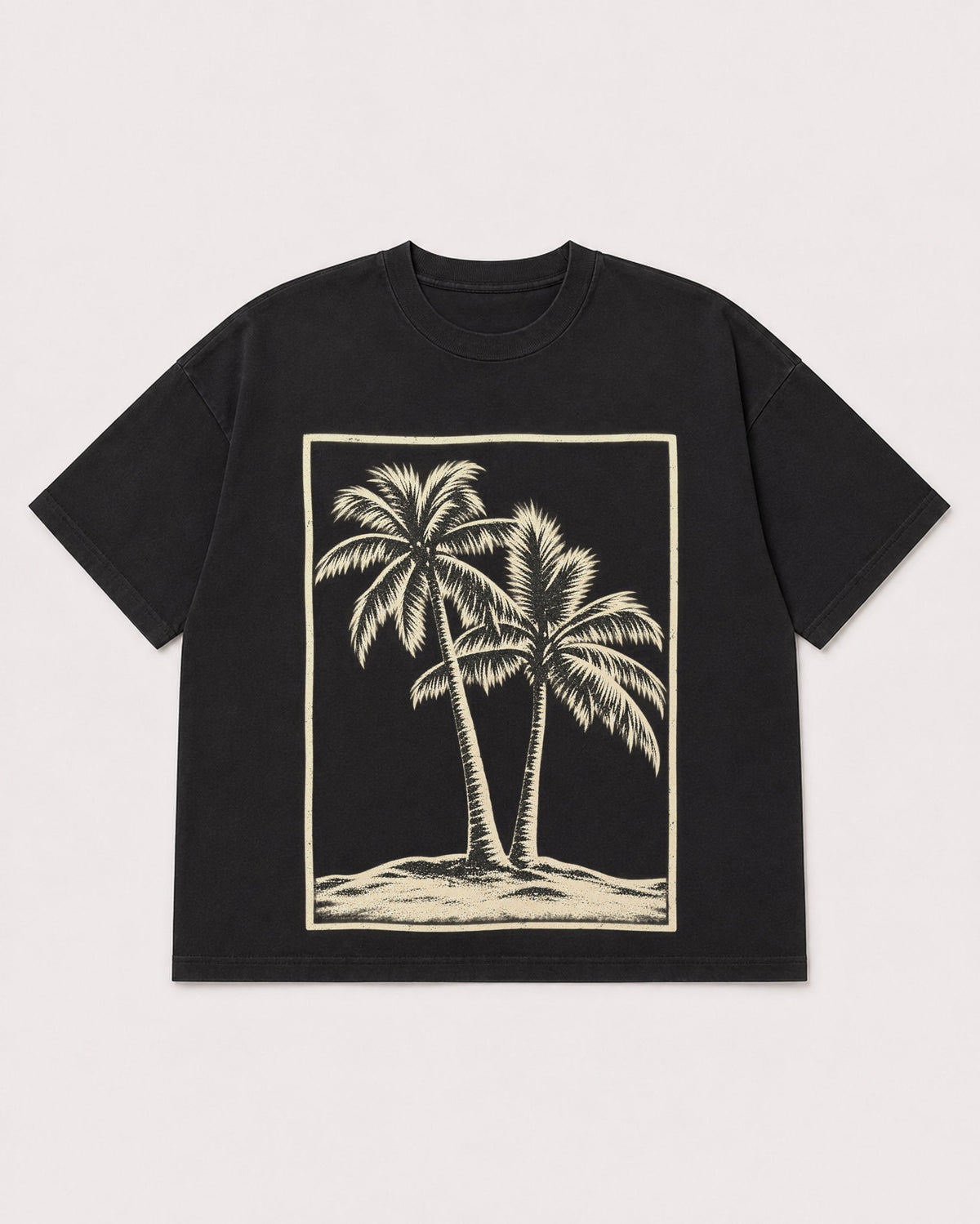 Mockup Boxy Heavyweight Tee Black product