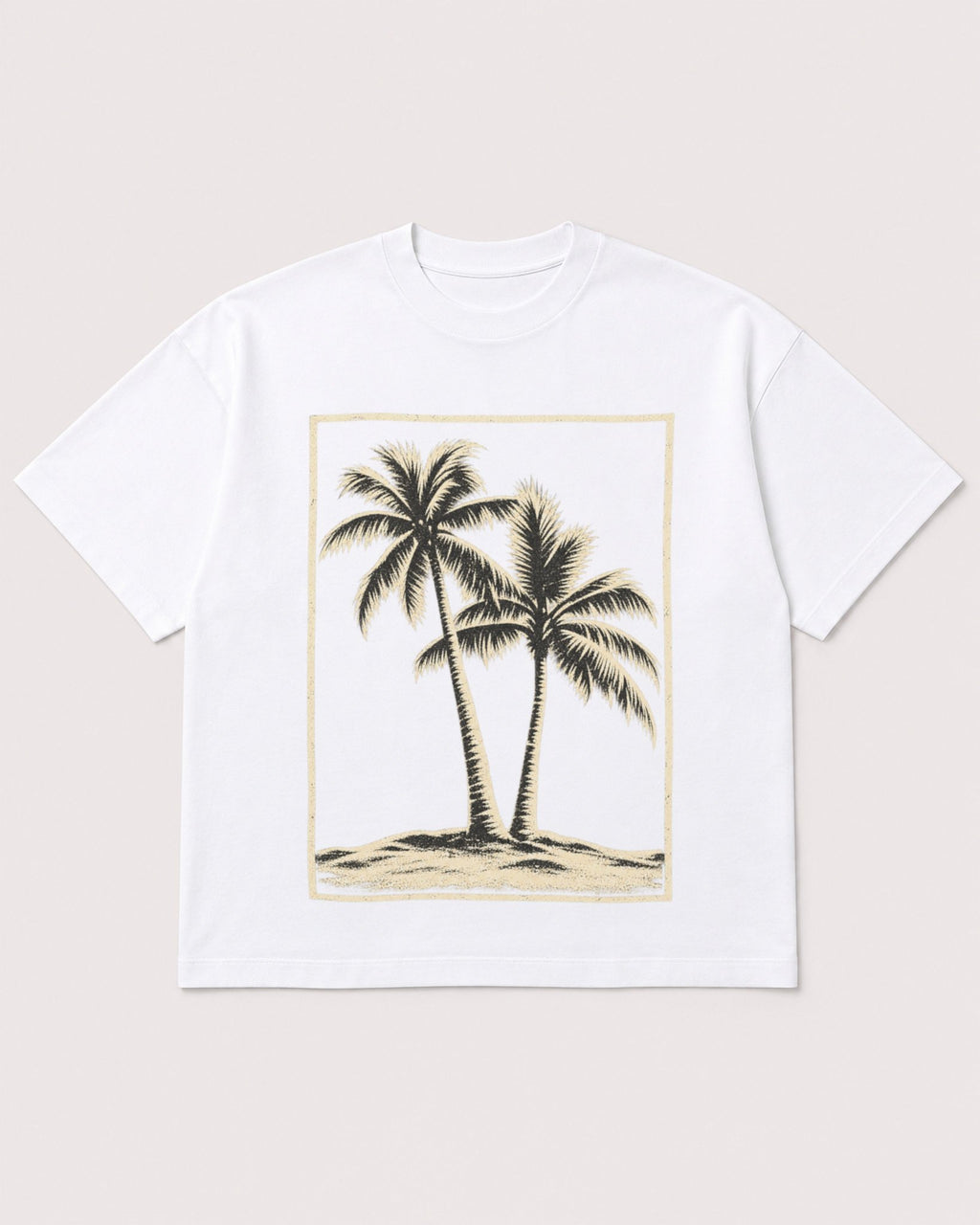 Mockup Boxy Heavyweight Tee White product