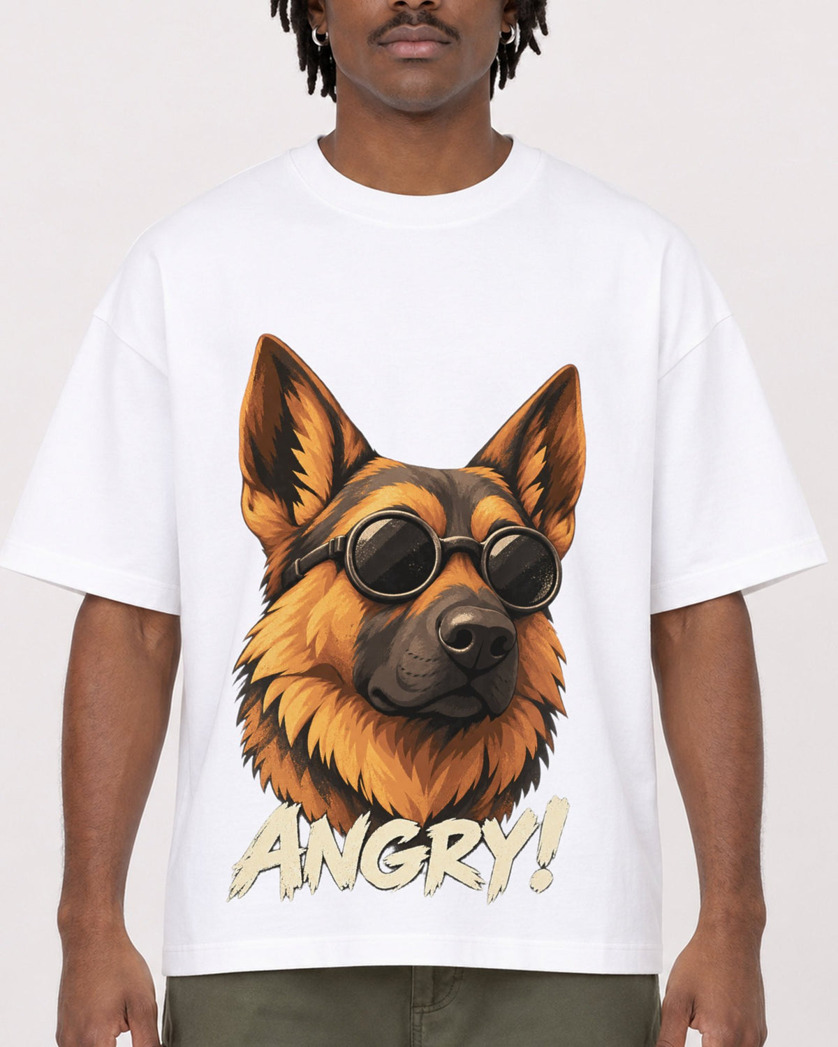 Mockup Boxy Heavyweight Tee White male close-up 04