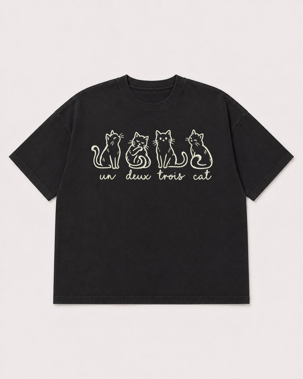 Mockup Boxy Heavyweight Tee Black product