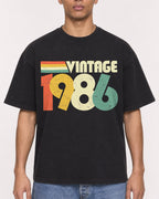 Mockup Boxy Heavyweight Tee Black male close-up 50