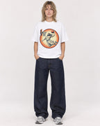 Mockup Boxy Heavyweight Tee White female full-body 19