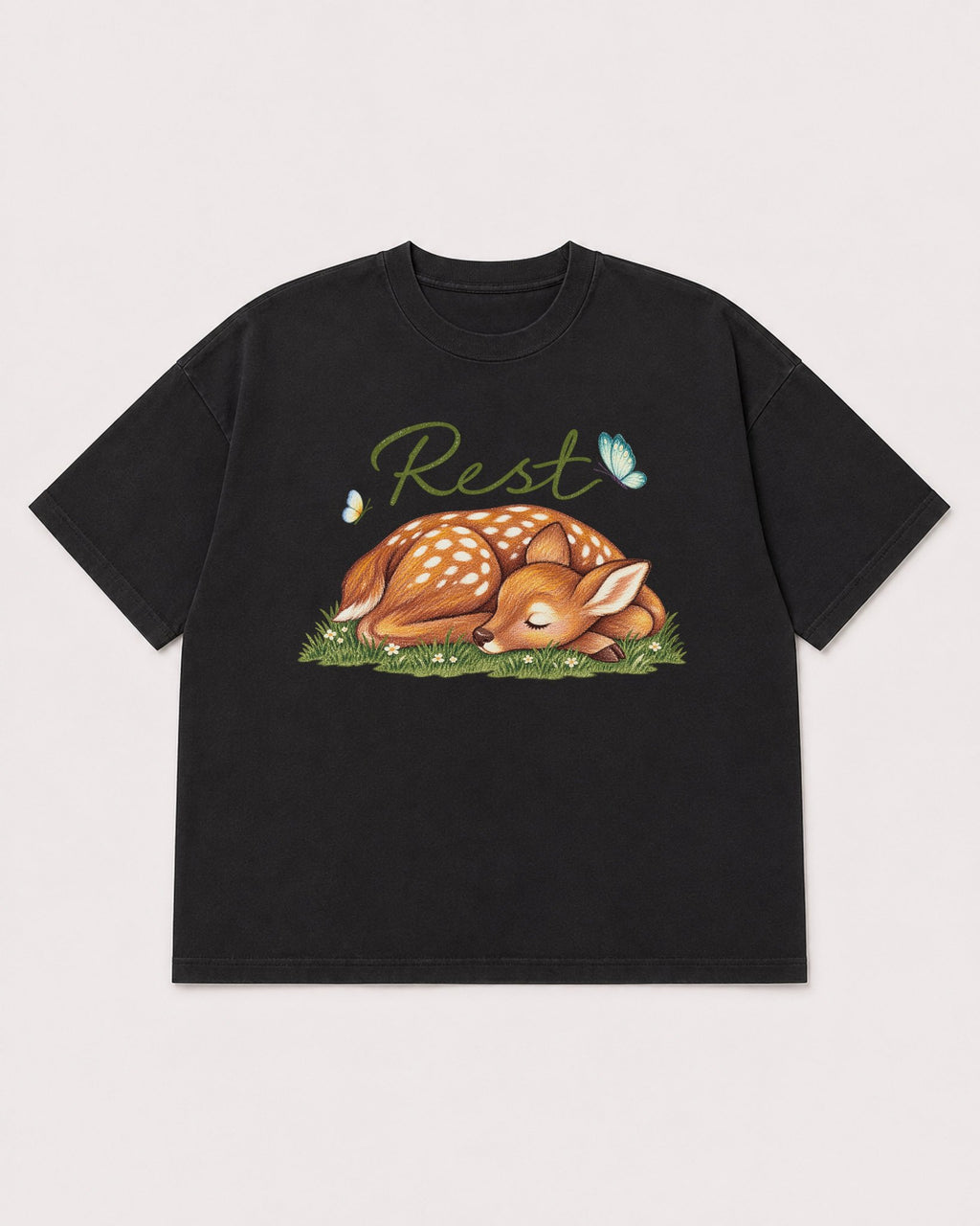 Mockup Boxy Heavyweight Tee Black product