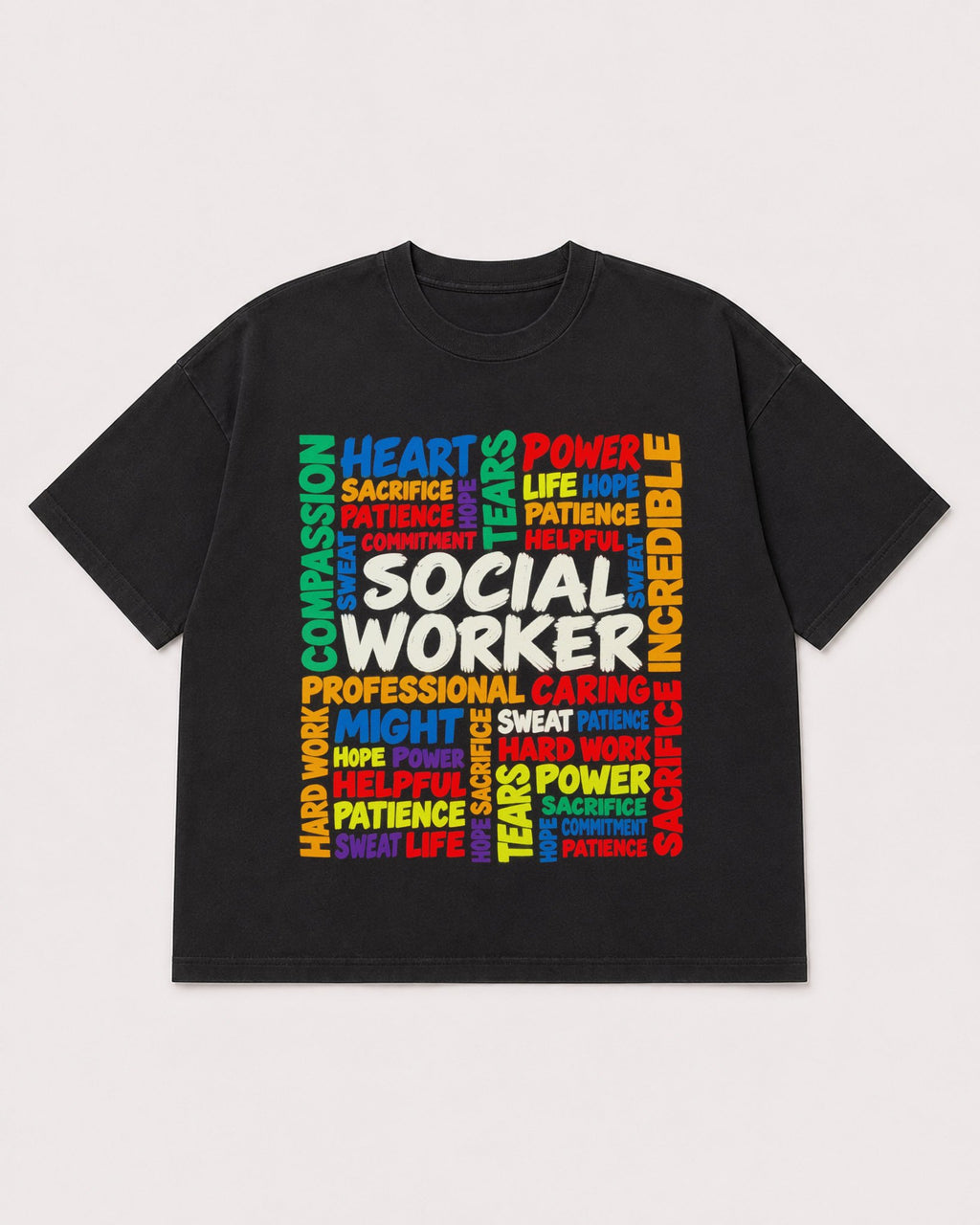 Mockup Boxy Heavyweight Tee Black product