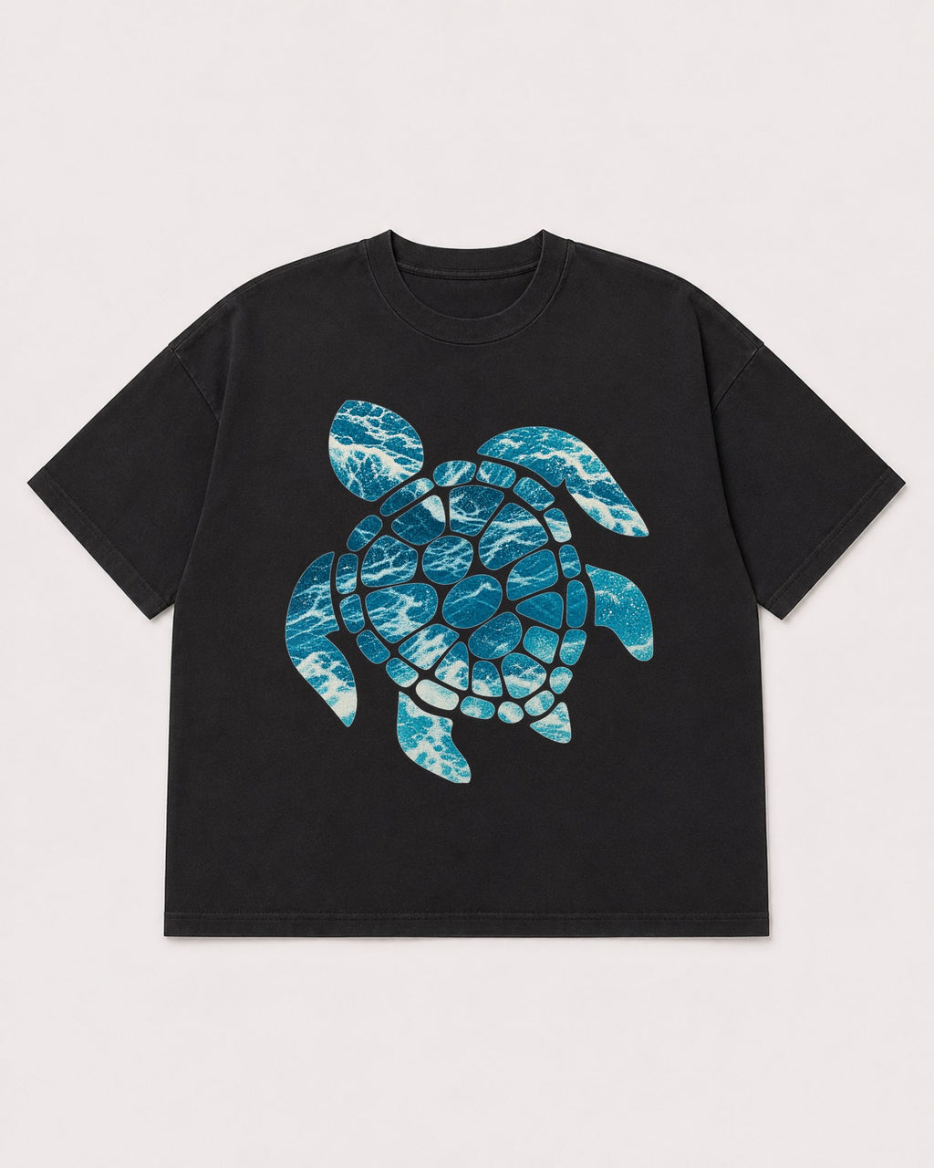 Mockup Boxy Heavyweight Tee Black product