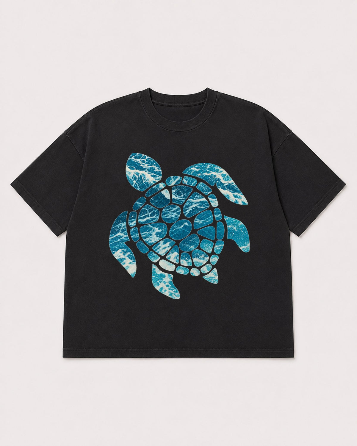 Mockup Boxy Heavyweight Tee Black product