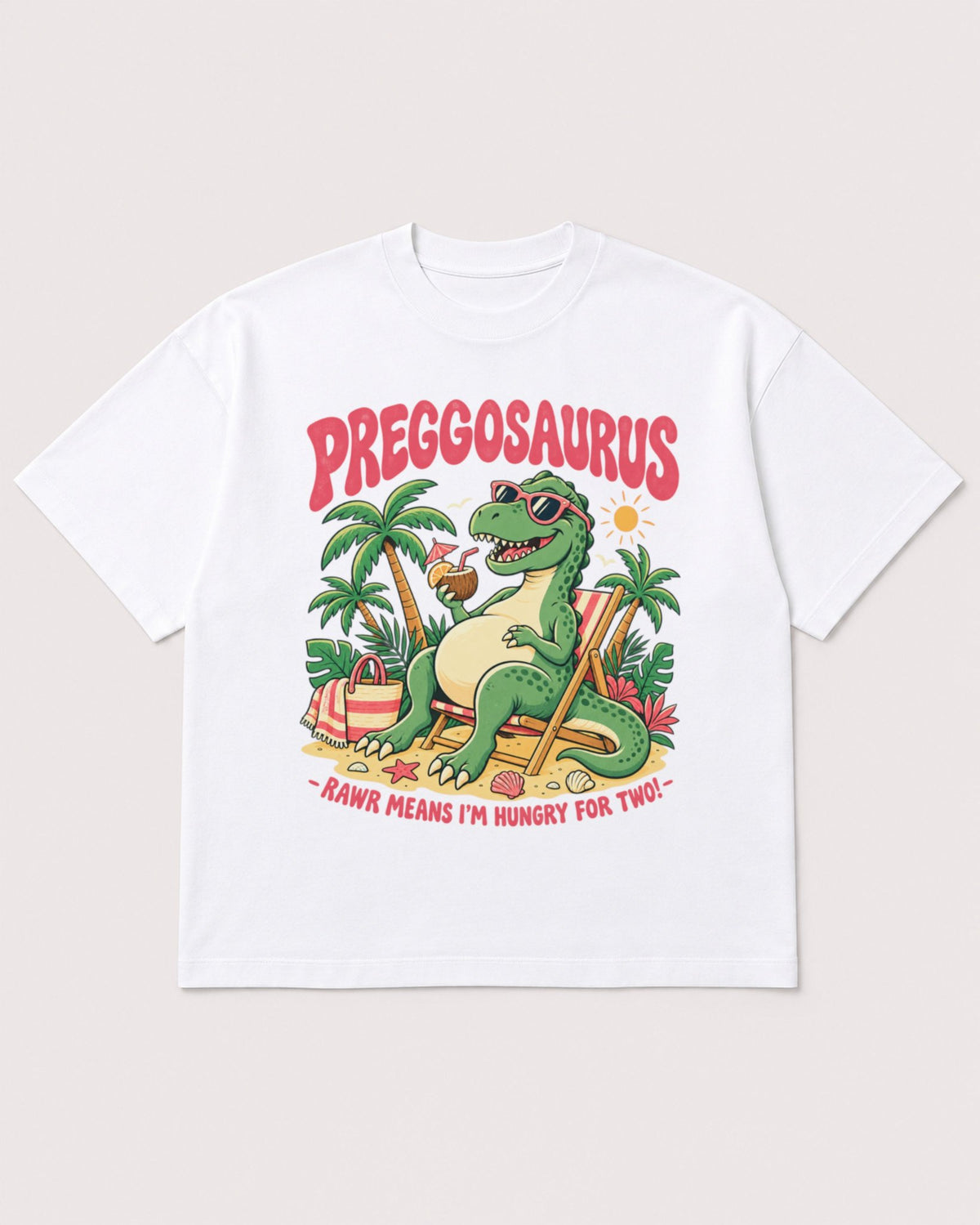 Mockup Boxy Heavyweight Tee White product