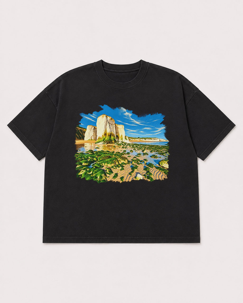 Mockup Boxy Heavyweight Tee Black product