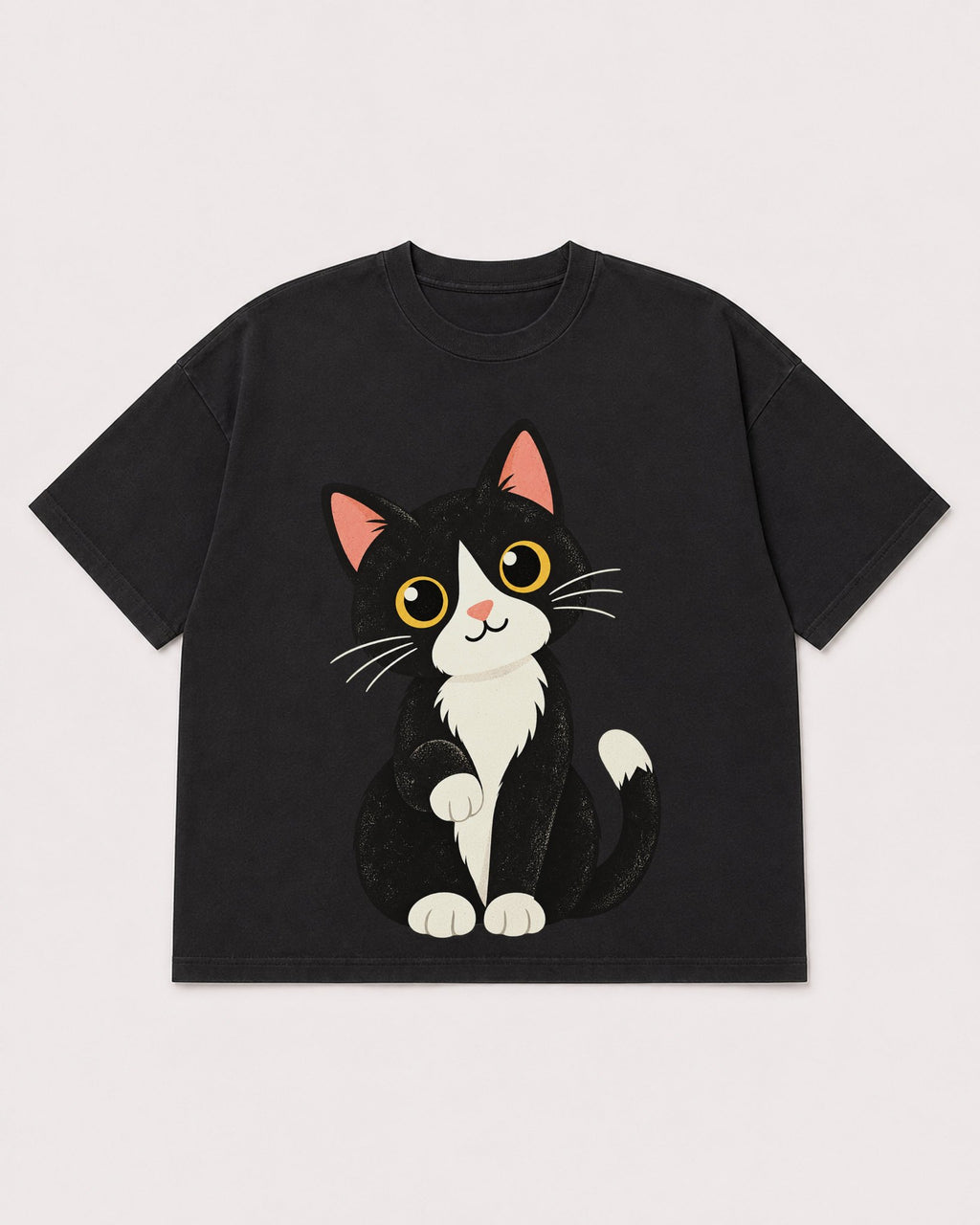 Mockup Boxy Heavyweight Tee Black product