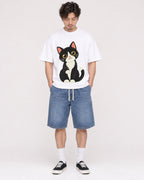 Mockup Boxy Heavyweight Tee White male full-body 03