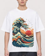 Mockup Boxy Heavyweight Tee White male close-up 01