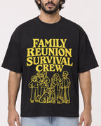 Mockup Boxy Heavyweight Tee Black male close-up 17