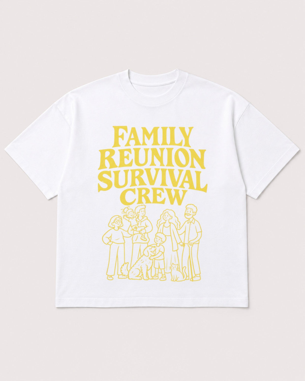 Mockup Boxy Heavyweight Tee White product