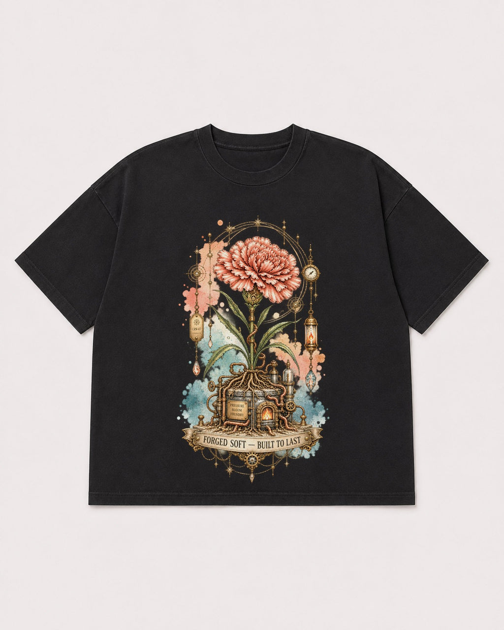 Mockup Boxy Heavyweight Tee Black product