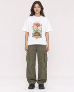 Mockup Boxy Heavyweight Tee White female full-body 02