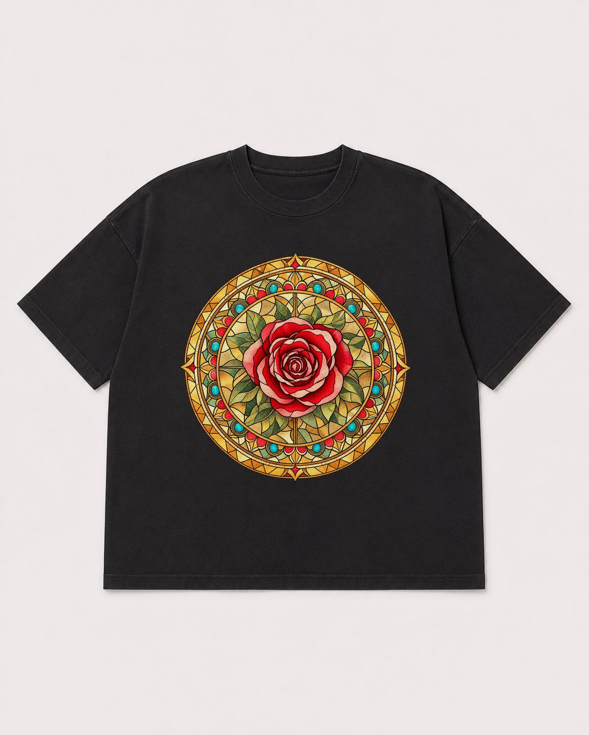 Mockup Boxy Heavyweight Tee Black product