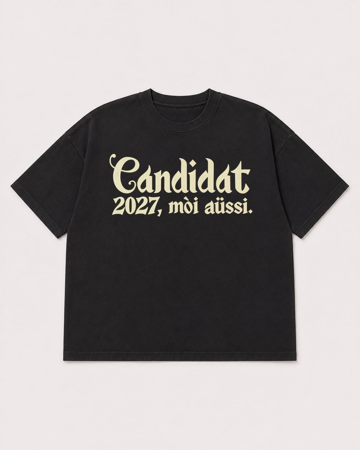 Mockup Boxy Heavyweight Tee Black product