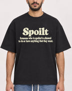 Mockup Boxy Heavyweight Tee Black male close-up 07