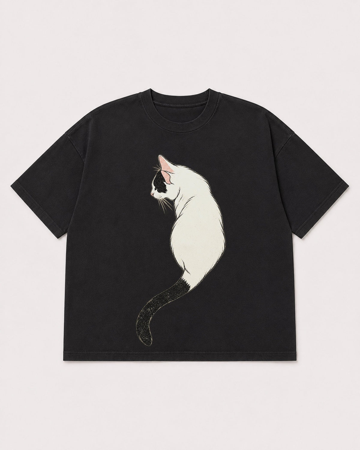 Mockup Boxy Heavyweight Tee Black product
