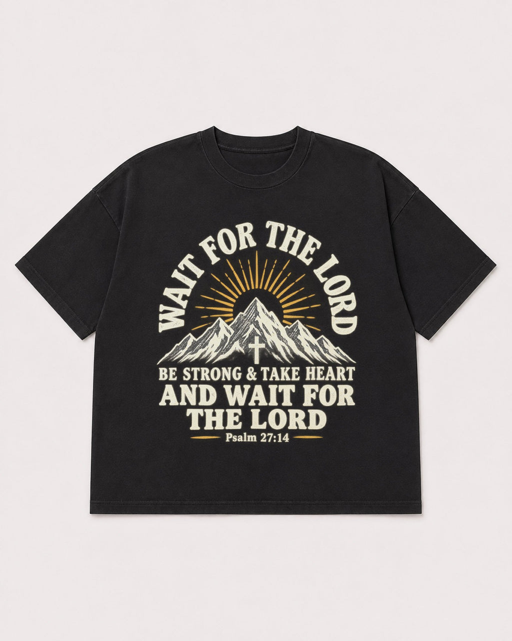 Mockup Boxy Heavyweight Tee Black product