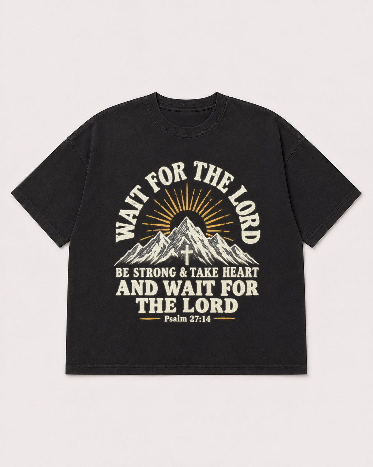 Mockup Boxy Heavyweight Tee Black product