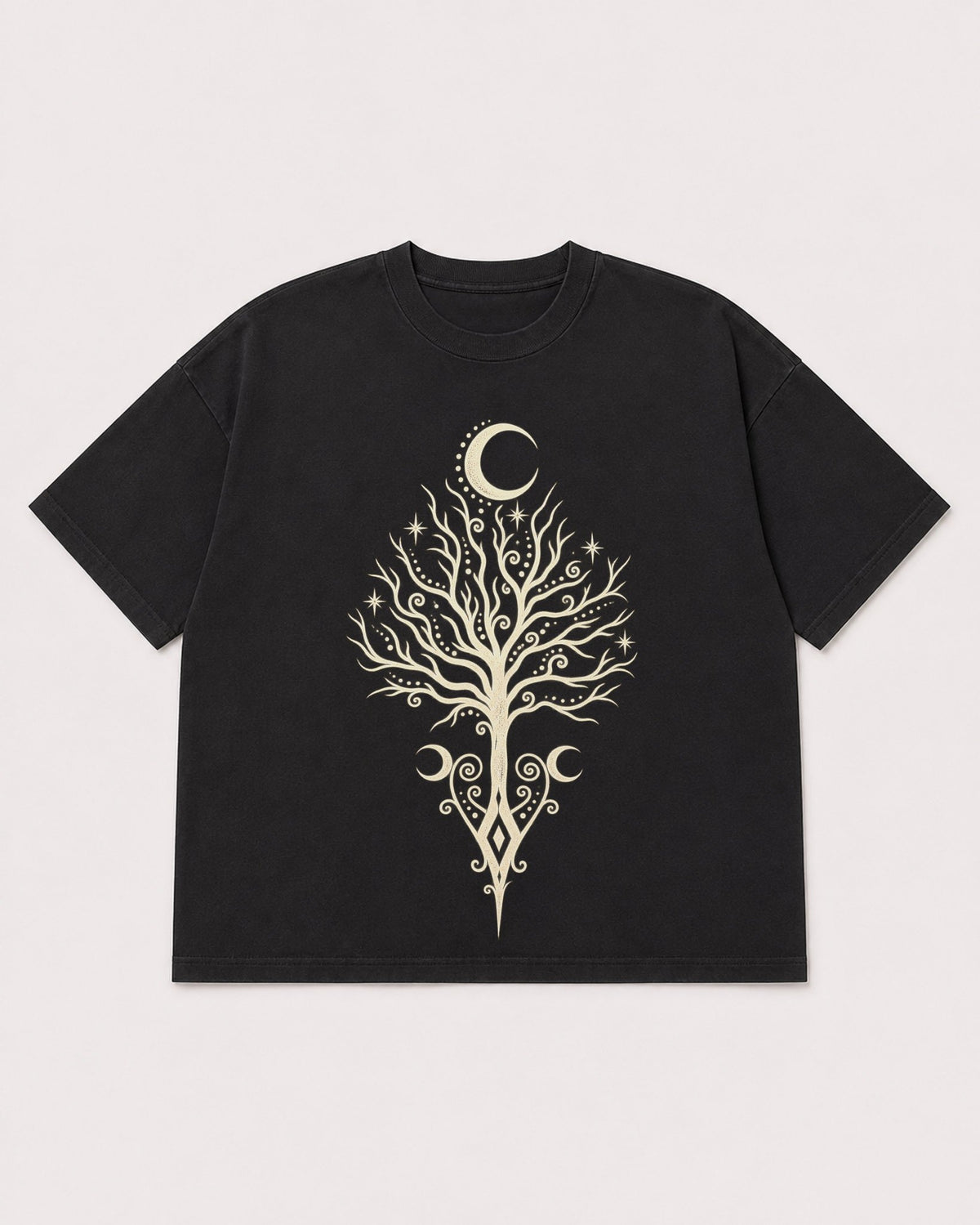 Mockup Boxy Heavyweight Tee Black product