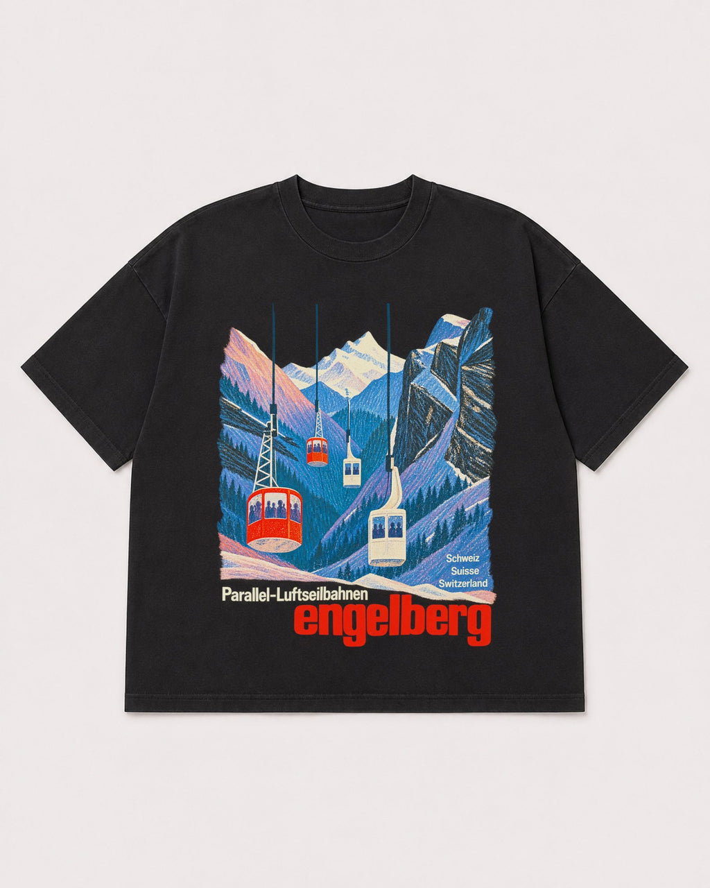 Mockup Boxy Heavyweight Tee Black product