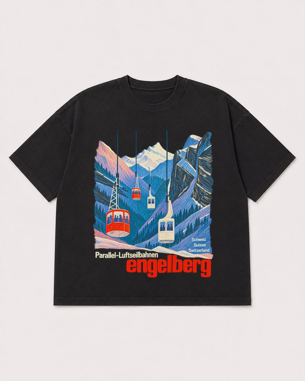 Mockup Boxy Heavyweight Tee Black product