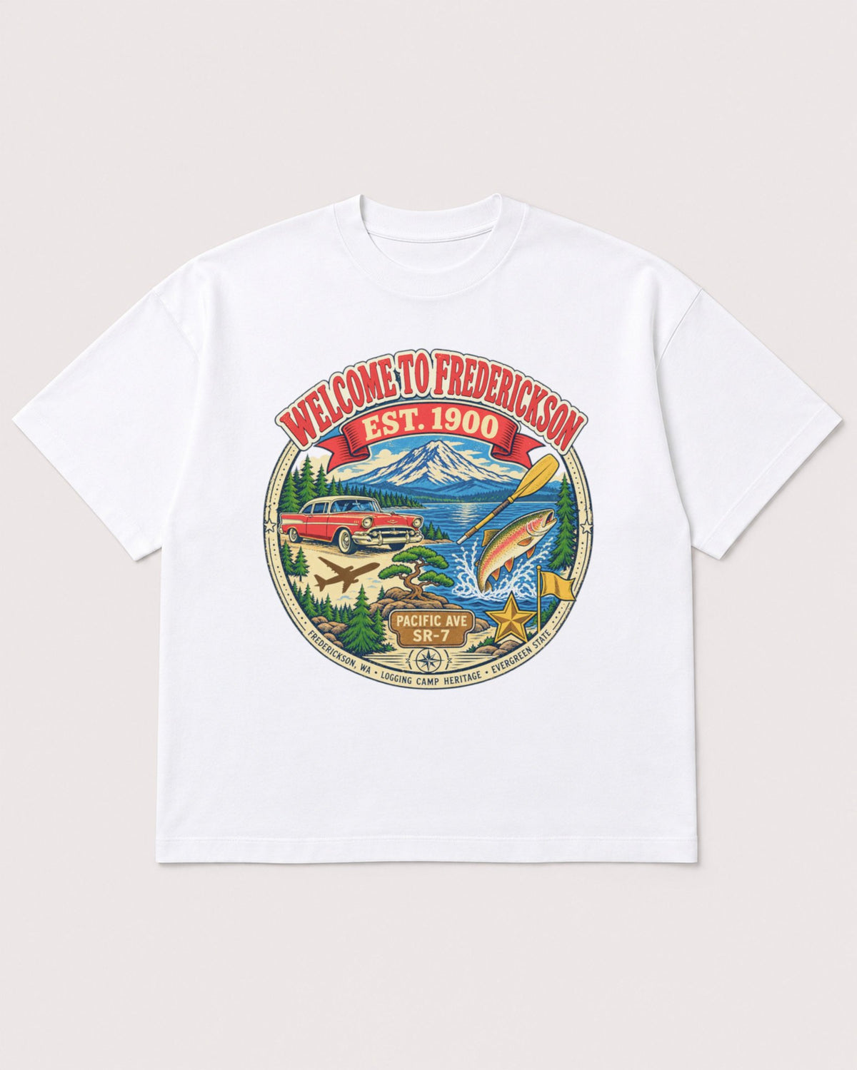Mockup Boxy Heavyweight Tee White product