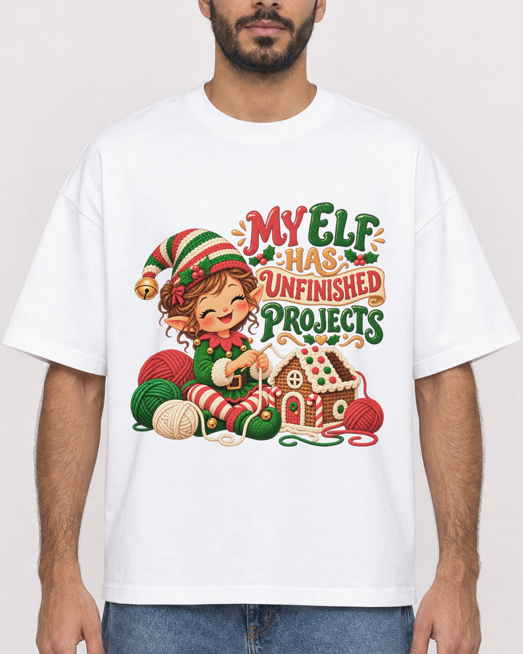 Mockup Boxy Heavyweight Tee White male close-up 07