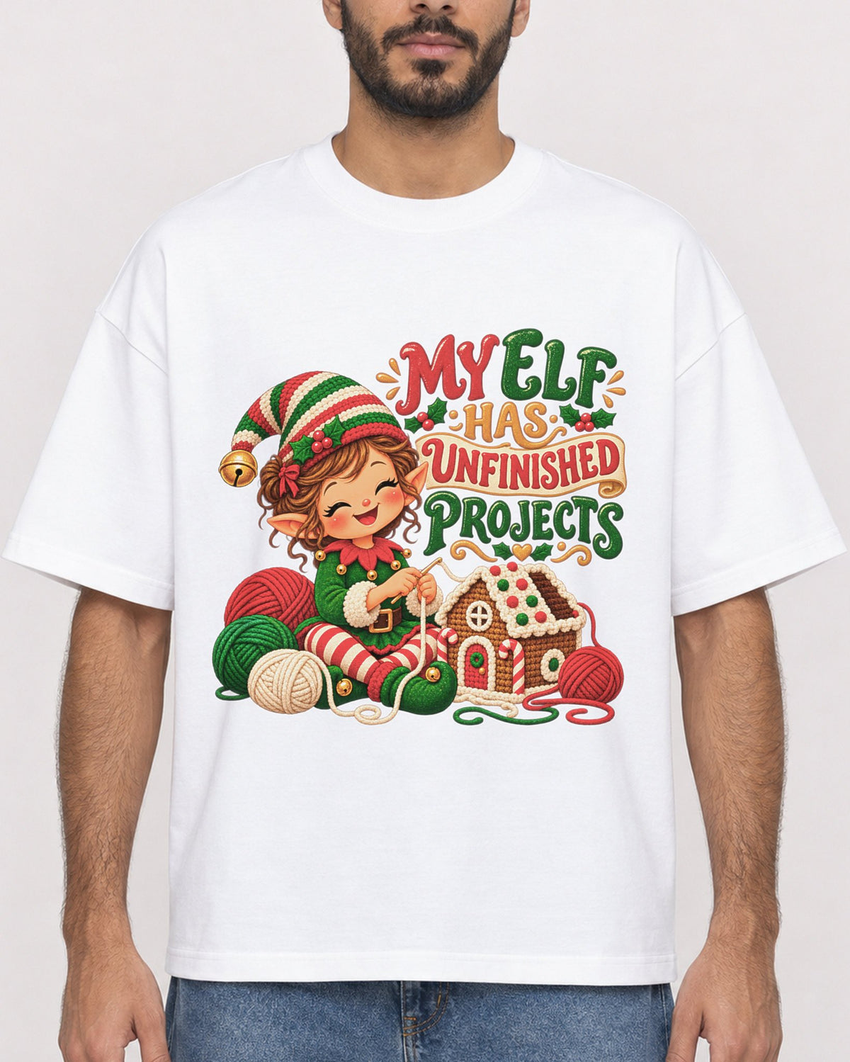 Mockup Boxy Heavyweight Tee White male close-up 07