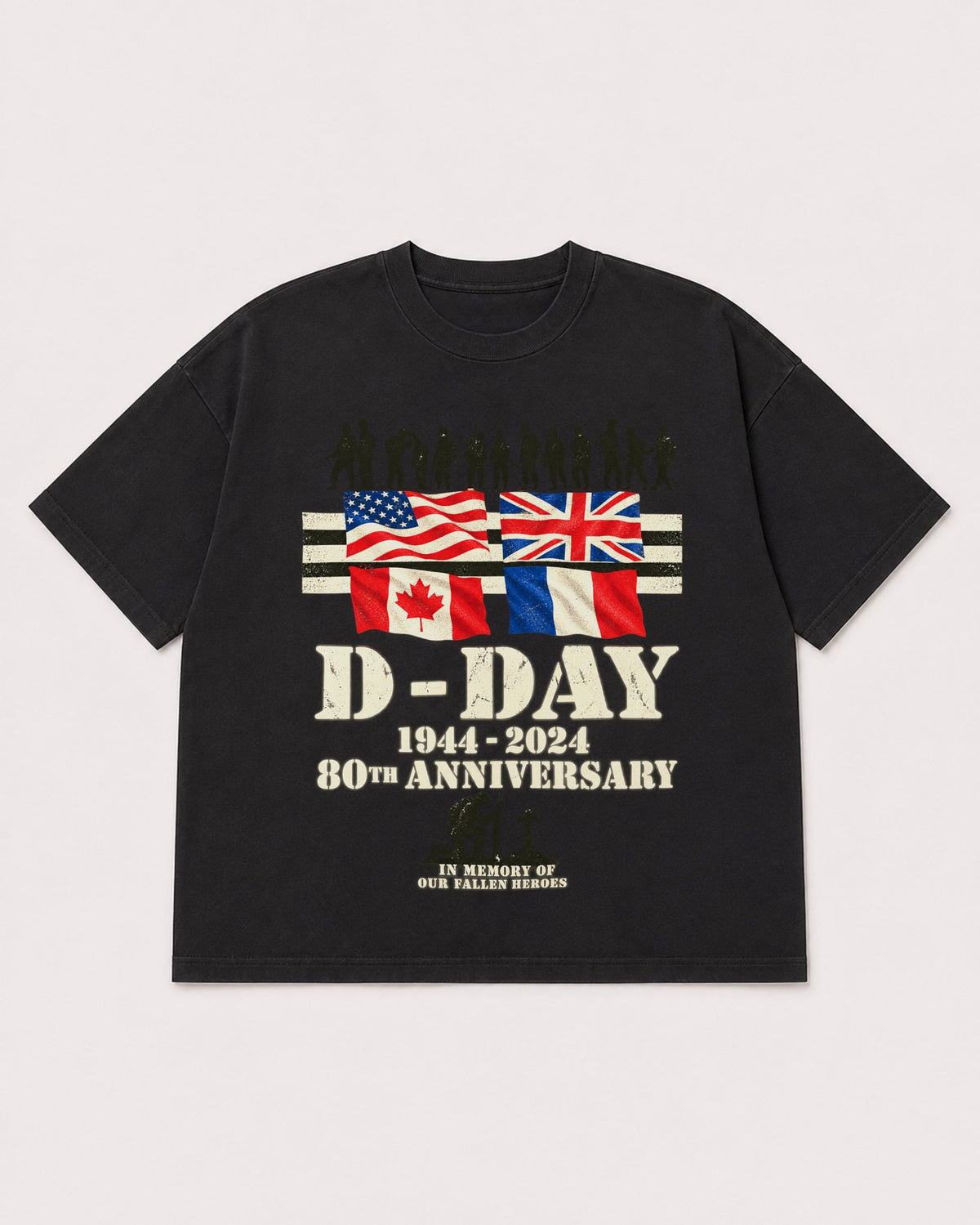 Mockup Boxy Heavyweight Tee Black product