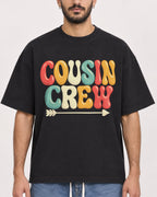 Mockup Boxy Heavyweight Tee Black male close-up 07