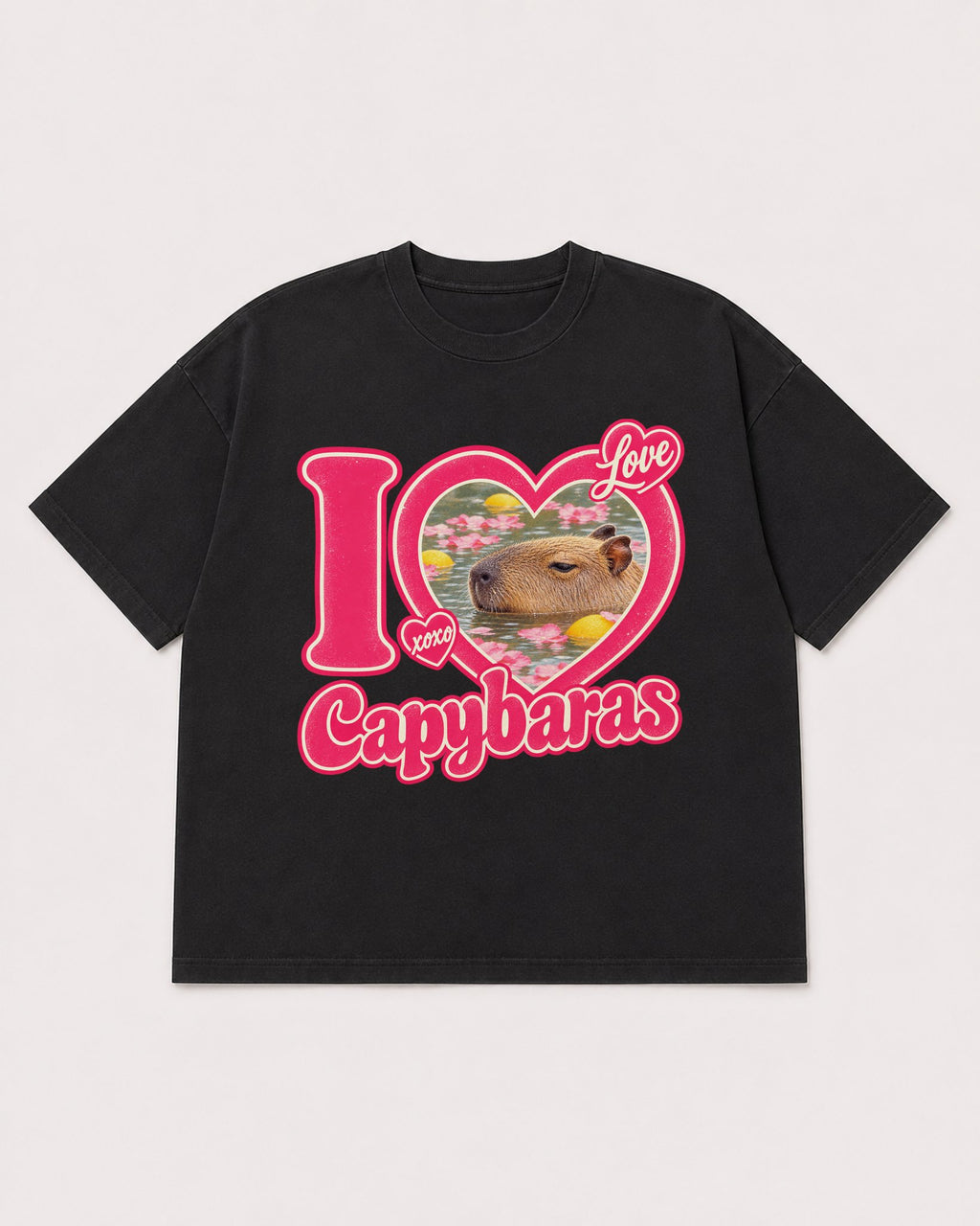Mockup Boxy Heavyweight Tee Black product