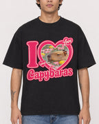 Mockup Boxy Heavyweight Tee Black male close-up 06